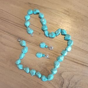 Howlite turquoise set